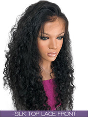 GLUELESS SILK TOP LACE FRONT WIG: Jasmine Brazilian Curl